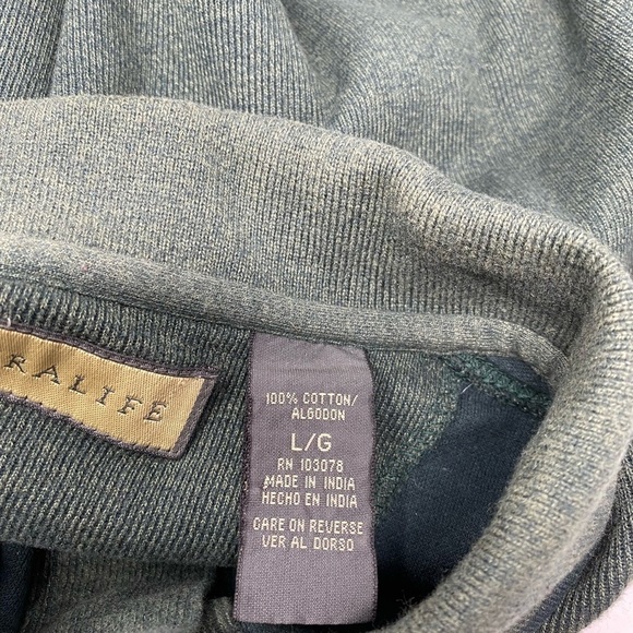 Mens Naturalife 100% Cotton Long-sleeve Ribbed Shirt Size Large - Picture 7 of 8